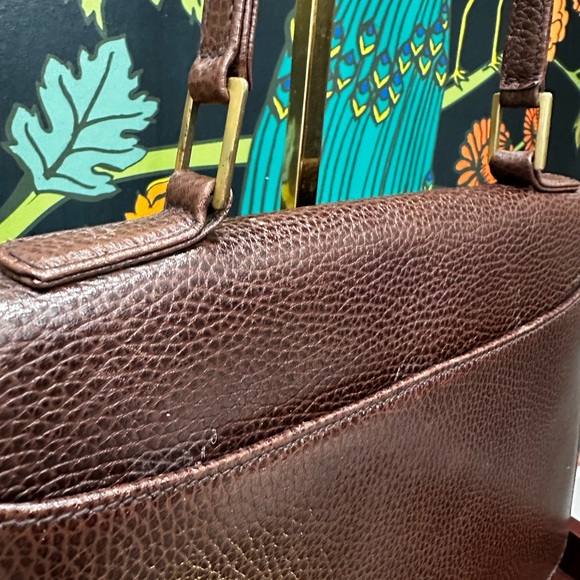 Vintage Mark Cross New York Brown Pebbled Leather Shoulder Bag – 70s/80s - Picture 12 of 12